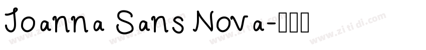 Joanna Sans Nova字体转换